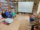 10.05.2024 Spotkanie w Bibliotece szkolnej w Wicku - Wystawa o Bolku i Lolku gr III