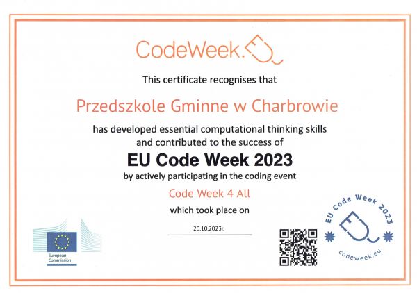 Europejski Certyfikat Code Week